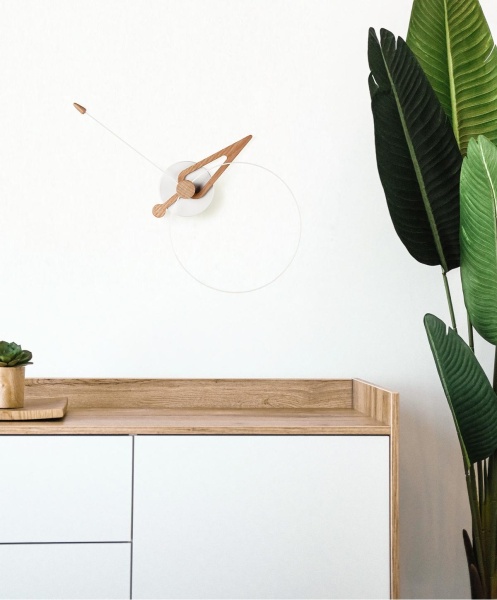 Настенные часы Pico дуб-белый от интернет-магазина IDODOM.RU