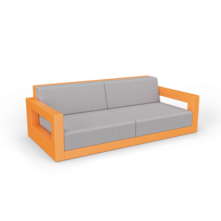 Диван Quarter lounge с подушками Orange / Gray