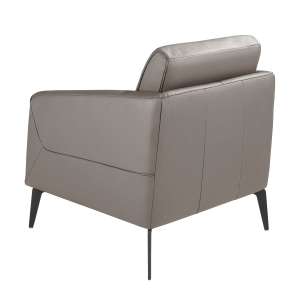 Кресло 5134/KF-A051-M9019 темно-серое кожаное от интернет-магазина IDODOM.RU