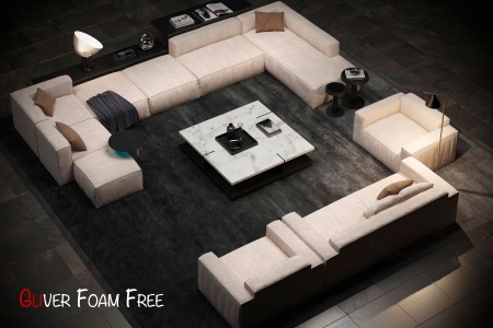 Модуль диван Фри 109 - Эликсир иск. замша