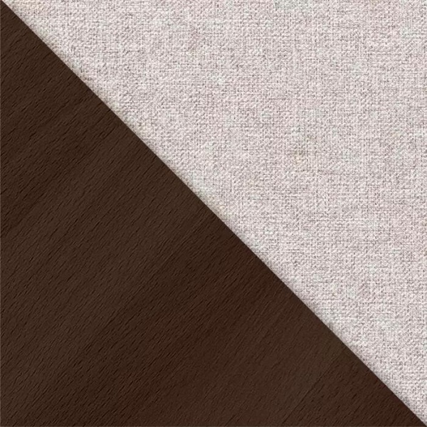 Полукресло Ludvig, бук натуральный, лак темный орех, рогожка серый от интернет-магазина IDODOM.RU