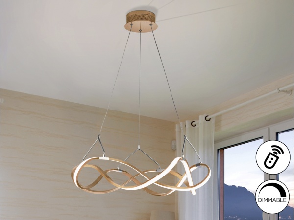 Подвесной светильник Molly 53Ø розовое золото/хром DIM от интернет-магазина IDODOM.RU