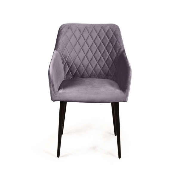 Стул с подлокотниками Robert, бархат серый 27 от интернет-магазина IDODOM.RU