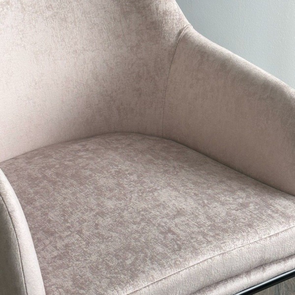 Стул Lancaster, велюр белый от интернет-магазина IDODOM.RU