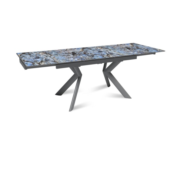 Стол раскладной Bridge (140+40+40), керамика глянцевая Lemurian Blue от интернет-магазина IDODOM.RU