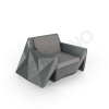 Кресло Quaro с подушками Coal Black, Graphite