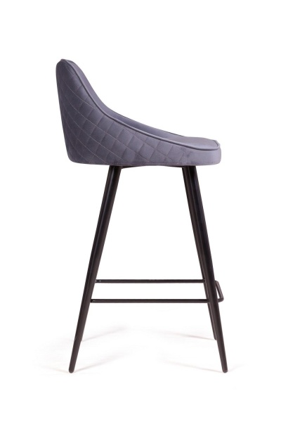 Стул полубарный Neo ромб, бархат серый 27 от интернет-магазина IDODOM.RU