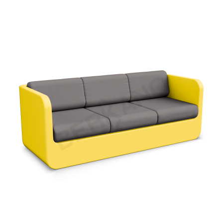 Диван Grace с подушками Yellow, Graphite