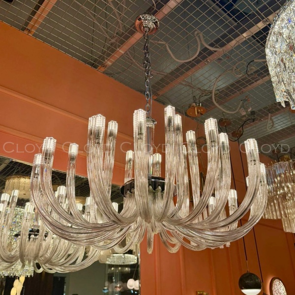 Люстра Cloyd AEDA C32 / Ø90 см - хром (арт.11638) от интернет-магазина IDODOM.RU