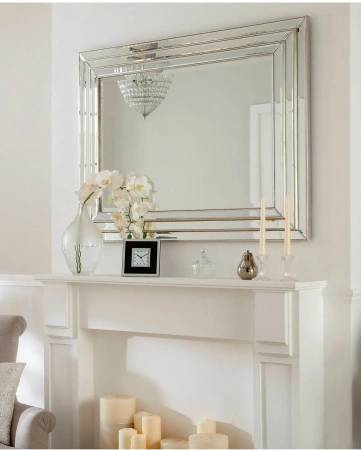 Зеркало в раме "Пасадена" Silver от интернет-магазина IDODOM.RU