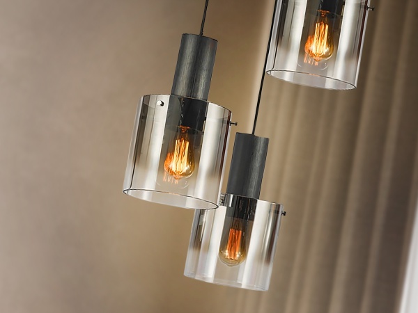 Люстра Venize 3L черный/дымчатый от интернет-магазина IDODOM.RU