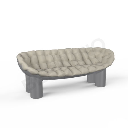Диван SLON Graphite, Bone Brown