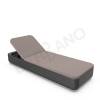 Шезлонг Grace Coal Black, Cappuccino