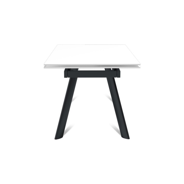 Стол раскладной Stone (140+40+40), керамика матовая белая от интернет-магазина IDODOM.RU