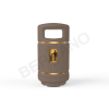 Урна круглая BERKANO кофейного цвета