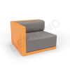 Диван угловой Fame с подушкой Orange, Graphite