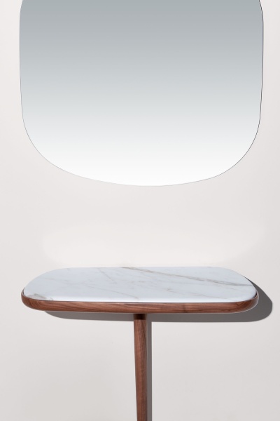 Консоль Momentos орех / мрамор Emperador от интернет-магазина IDODOM.RU