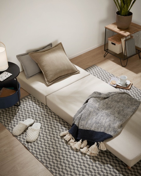 Пуф-кровать Lizzie бежевый чехол от интернет-магазина IDODOM.RU