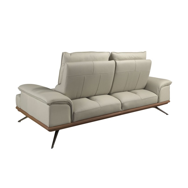 2-местный диван из серо-коричневой кожи, модель 6248 от интернет-магазина IDODOM.RU