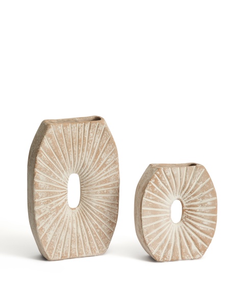 Ваза Valura из папье-маше розового и бежевого цвета 21 см от интернет-магазина IDODOM.RU