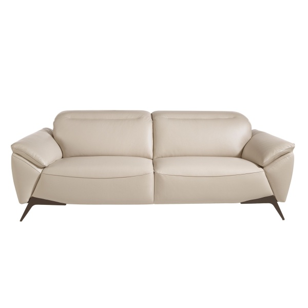 Диван 3-х местный 6132/KF072-3P-M5652 обитый кожей серо-бежевого цвета от интернет-магазина IDODOM.RU