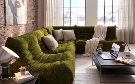 Кресло ДеФранс™️ 1-местное - Эконом микровелюр