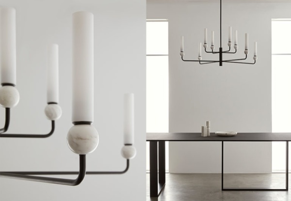 Люстра Delie 8L золотой металл - черный мрамор от интернет-магазина IDODOM.RU