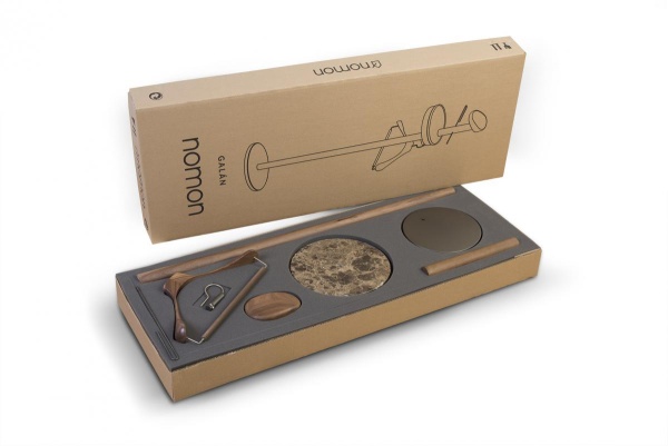 Вешалка напольная Momentos M черный ясень / мрамор Sahara Noir от интернет-магазина IDODOM.RU