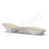 Шезлонг Quaro с подушками White Granite, Bone Brown