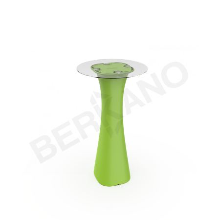 Стол барный со стеклом Grace Bar Round Spring Green