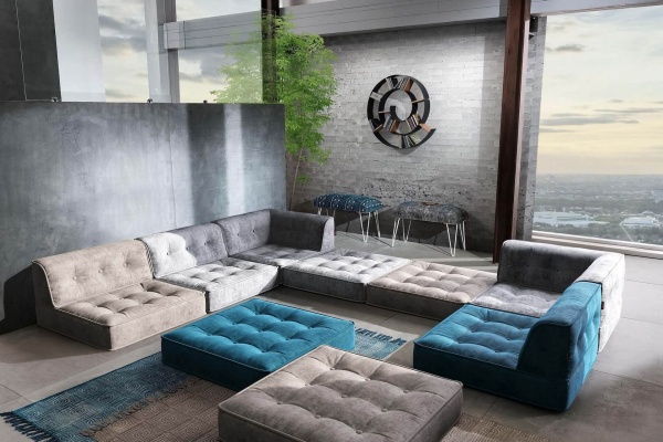 Гоа со спинкой - Эконом микровелюр