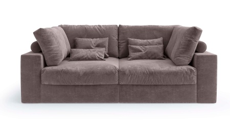 Диван Элизиум прямой двухместный - Оксфорд искусственная замша