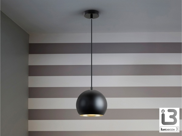 Olena Подвесной светильник 1L черный/золотистый от интернет-магазина IDODOM.RU