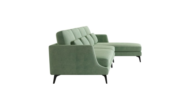 Albert диван четырехместный с шезлонгом, велюр от интернет-магазина IDODOM.RU