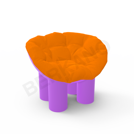 Кресло SLON Kids Deep Violet, Orange
