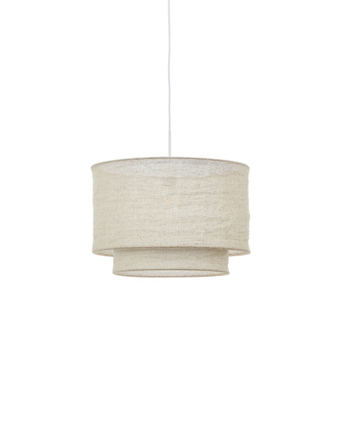 Абажур для потолочного светильника Mariela из льна бежевого цвета Ø 40 x 34 от интернет-магазина IDODOM.RU