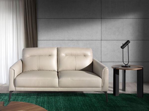 Диван 2-х местный 6137/KF098-2P-M5652 с кожаной обивкой от интернет-магазина IDODOM.RU