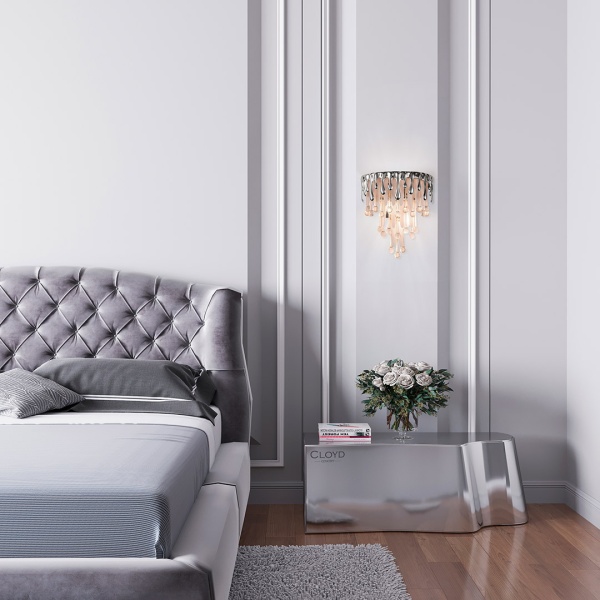 Бра Cloyd CAPULETTI W2 / выс. 32 см - хром (арт.20353) от интернет-магазина IDODOM.RU