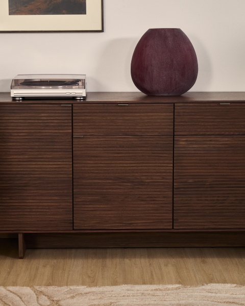 Ваза Rovena из бордового стекла 33,5 см от интернет-магазина IDODOM.RU