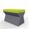 Скамейка X-seat Line Black Granite, Green