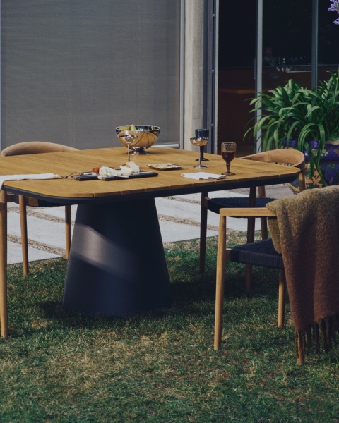 Ydalia Садовый стул из натурального тика и черной веревки от интернет-магазина IDODOM.RU