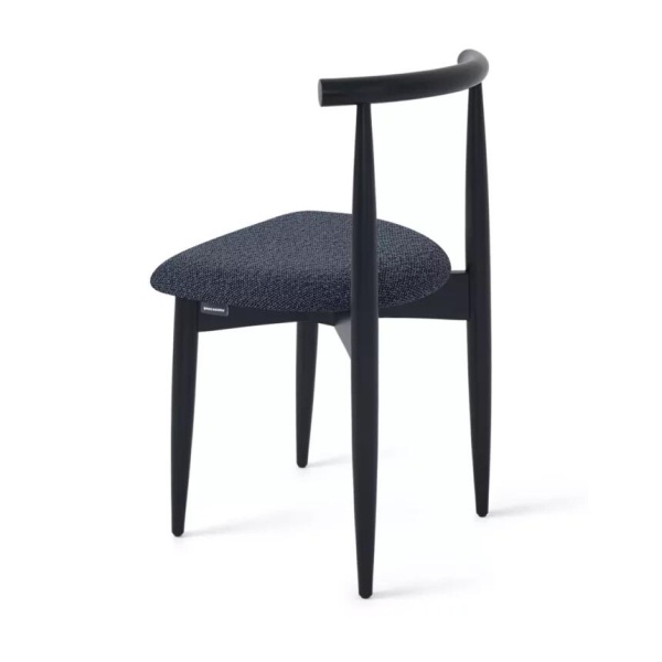 Стул Diana, бук натуральный (эмаль черная), темно-серый от интернет-магазина IDODOM.RU