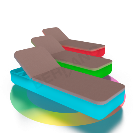 Шезлонг Grace Snow White RGB, Cappuccino
