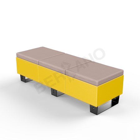 Скамейка Brick 180 Yellow, Cappuccino