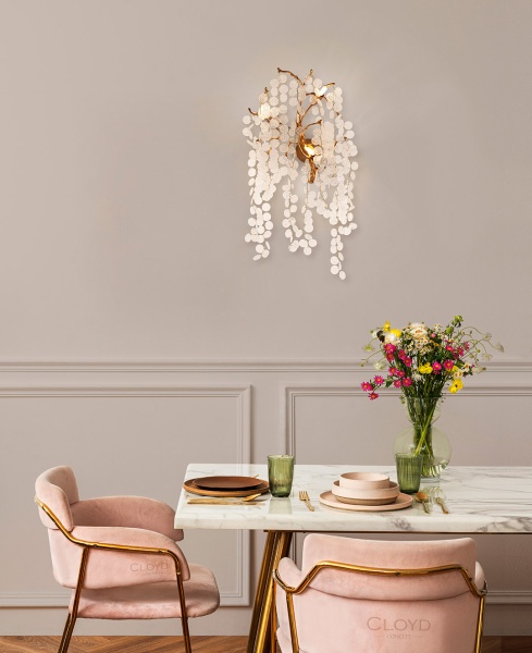 Бра Cloyd HAOMA W3 / выс. 72 см - латунь (арт.20324) от интернет-магазина IDODOM.RU