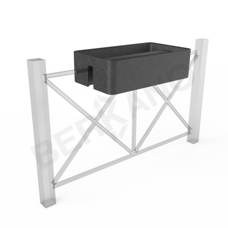 Кашпо Vittorio Fence 28 DB Black Granite