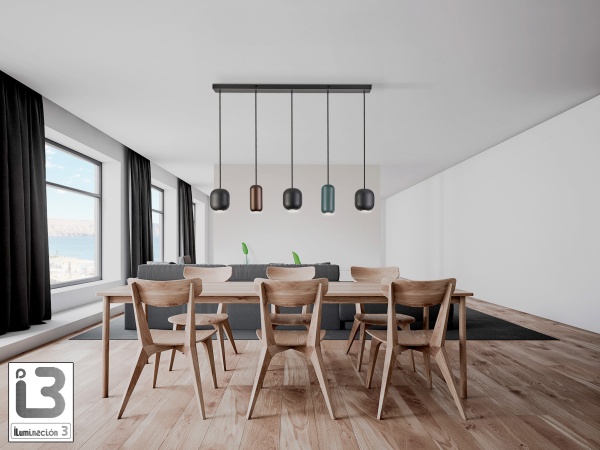 Люстра Nimes 5L разноцветная от интернет-магазина IDODOM.RU