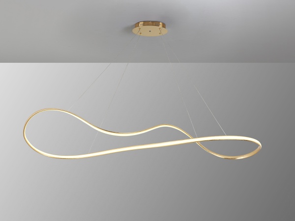 Подвесной светильник Lia большой золотой от интернет-магазина IDODOM.RU