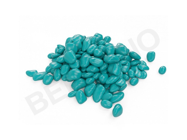 Галька цветная (бирюзовый)