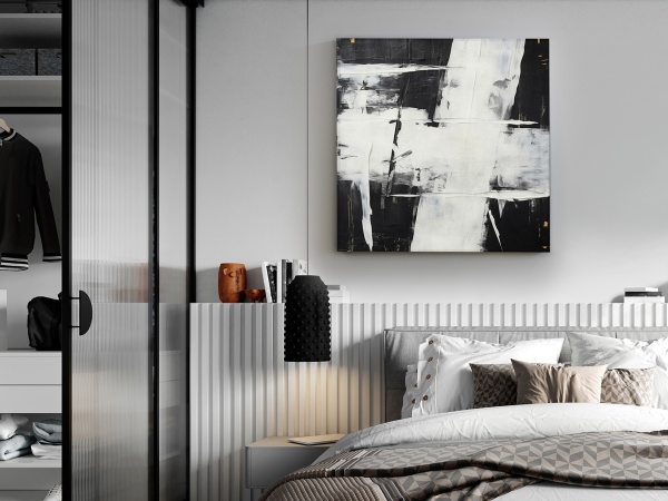 Картина Actos II выполненная акрилом 90X90 от интернет-магазина IDODOM.RU